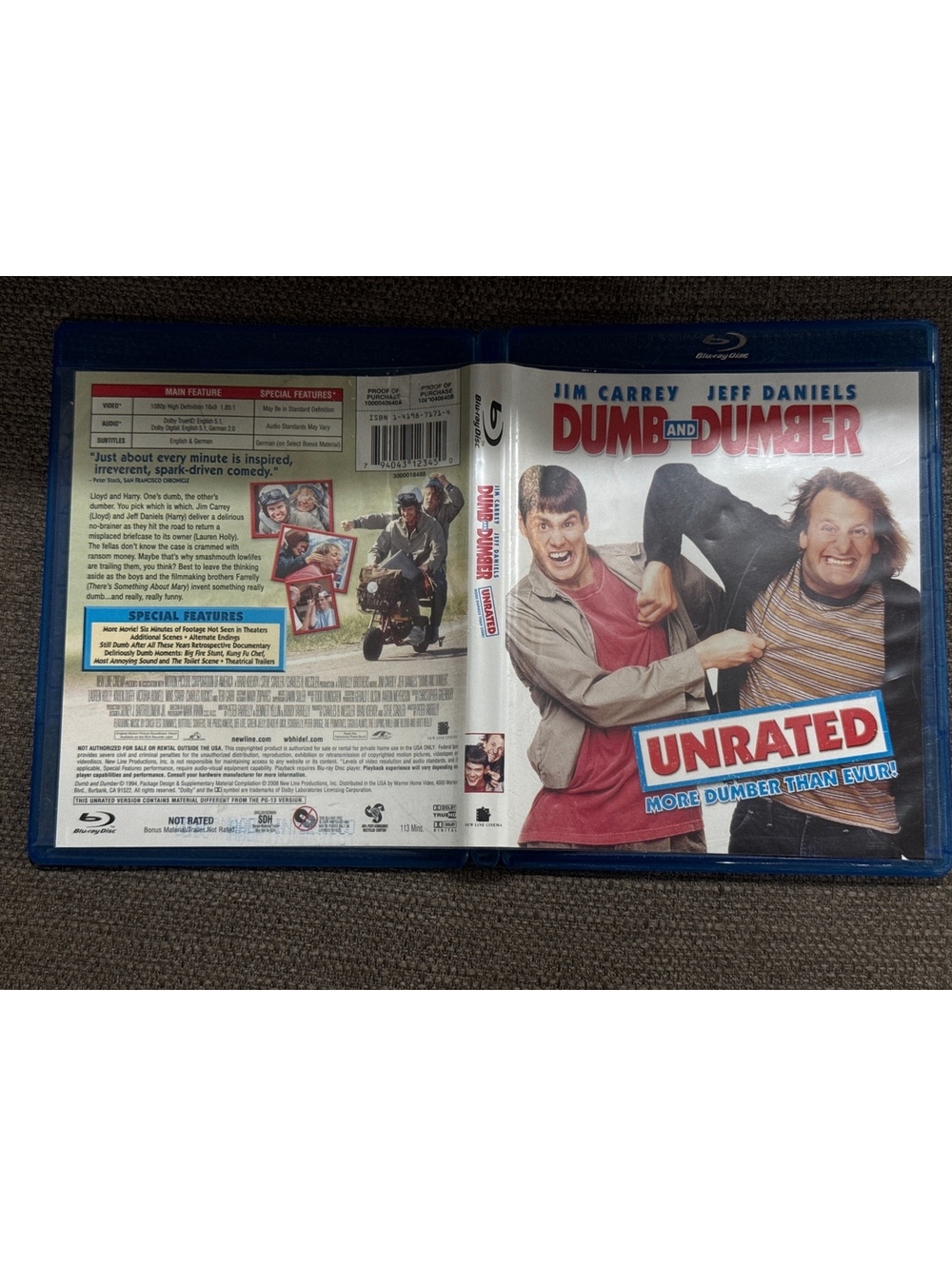 Dumb and Dumber Unrated Blu-Ray 1994